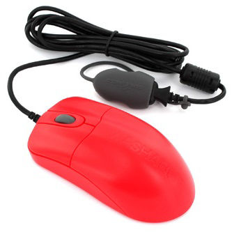 Seal Shield WASHABLE MOUSE SCROLL WHEEL RED
